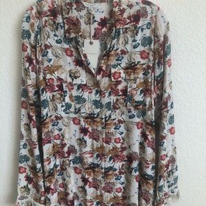 Lucky Brand Floral Button Front Dress